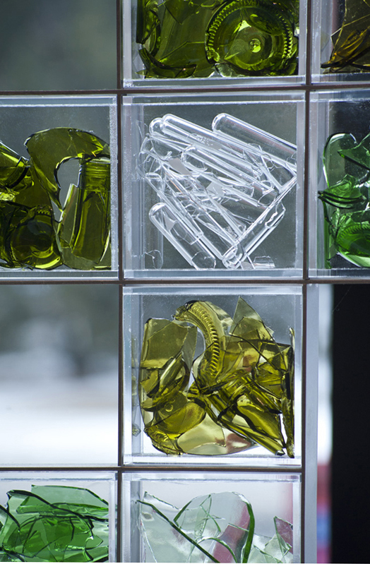 public art in glass for a library